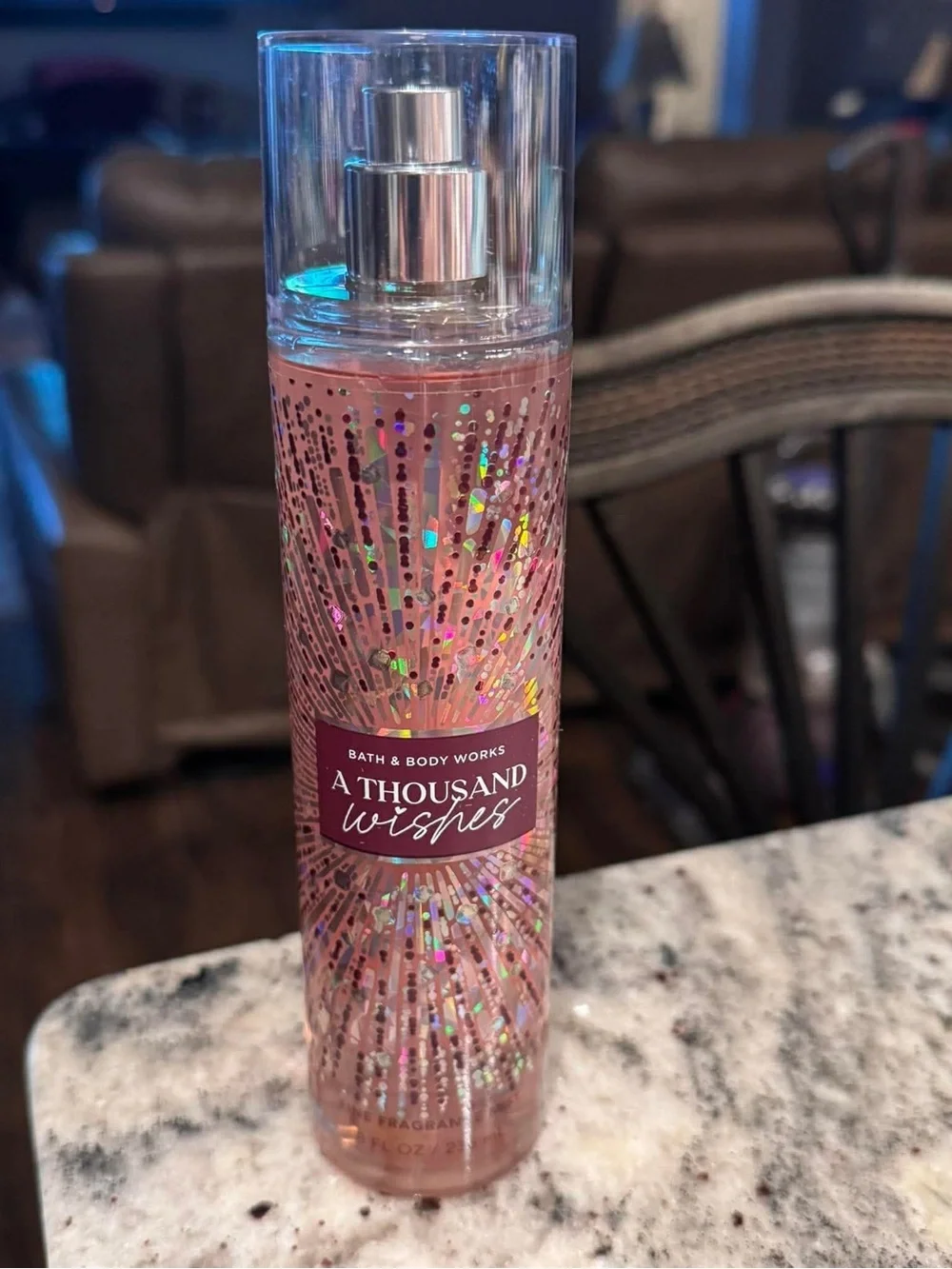 Bath & Body Works A Thousand Wishes Body Mist - Pink with Holographic Accents